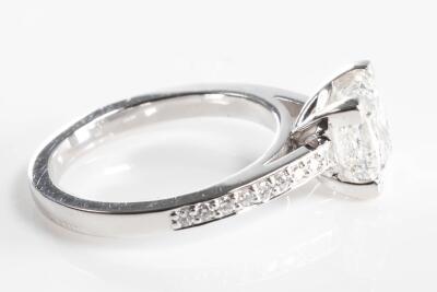 2.01ct Princess Cut Diamond Ring GSL H P1 - 5