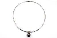 Tahitian Pearl and Diamond Necklet