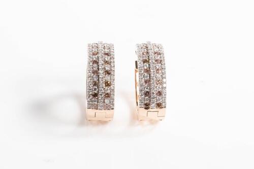 2.29ct Champagne Diamond Earrings