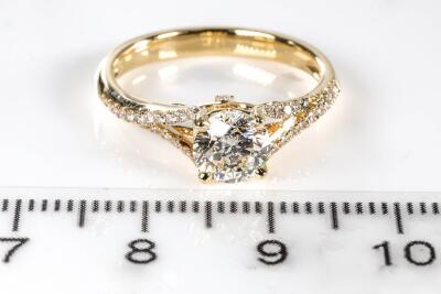 1.00ct Diamond Solitaire Ring GSL J P1 - 2