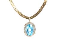 16.04ct Topaz and Diamond Necklet