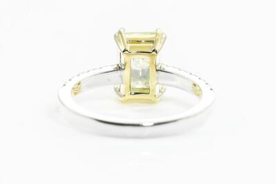 1.80ct Fancy Yellow Diamond Ring GIA - 5