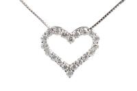 1.00ct Diamond Heart Pendant