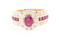 1.40ct Ruby and Diamond Ring