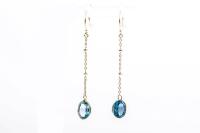 Blue Topaz Earrings