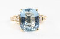 5.39ct Aquamarine and Diamond Ring