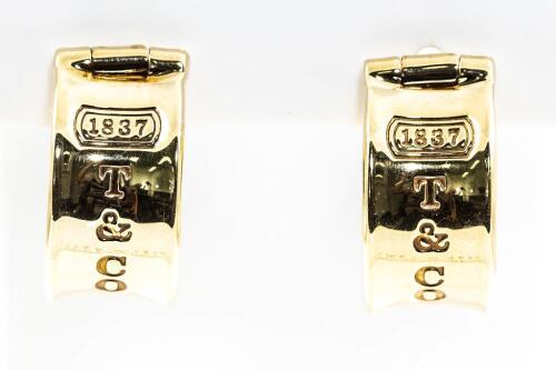 Tiffany & Co 1837 Hoop Earrings
