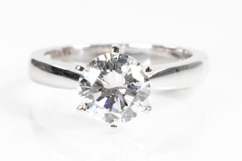 1.50ct Diamond Solitaire Ring GIA F VVS1