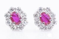 0.32ct Ruby and Diamond Earrings