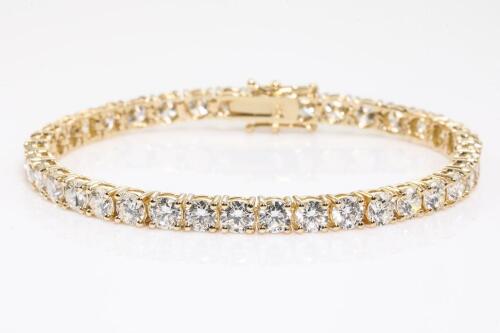 12.31ct Diamond Tennis Bracelet