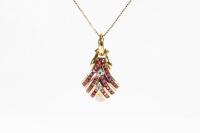 2.50ct Ruby & Diamond Pendant