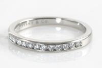 Tiffany & Co. Half Circle Channel Setting Diamond Ring