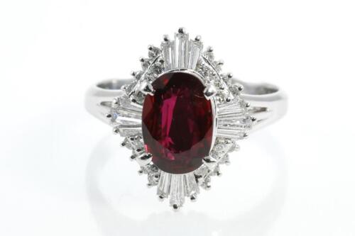 1.47ct Ruby and Diamond Ring GIA