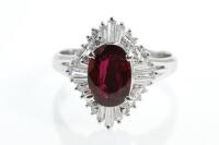 1.47ct Ruby and Diamond Ring GIA