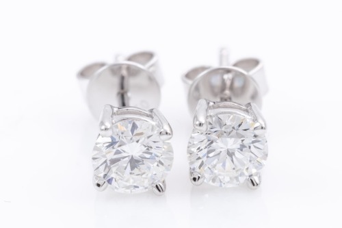 1.09ct Diamond Studs GIA D Internally Flawless