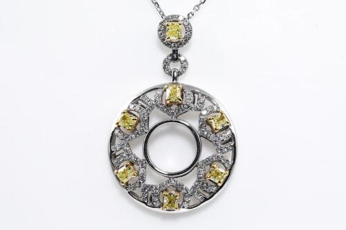 1.20ct Fancy Yellow Diamond Pendant