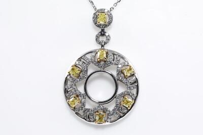 1.20ct Fancy Yellow Diamond Pendant