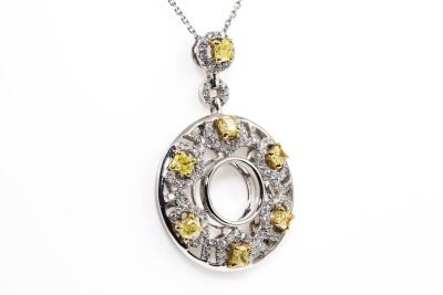 1.20ct Fancy Yellow Diamond Pendant - 3