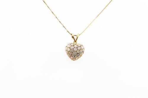 1.01ct Diamond Heart Pendant