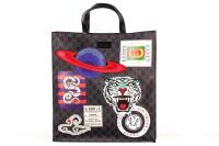 Gucci GG Supreme Monogram Night Courier Vertical Tote