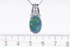 3.57ct Black Opal and Diamond Pendant - 2