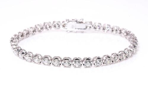 6.52ct Diamond Tennis Bracelet