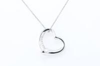 Tiffany & Co Open Heart Diamond Pendant