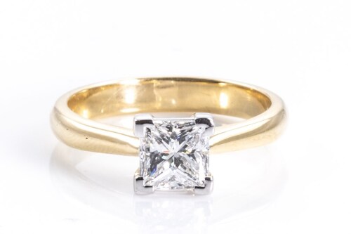 1.00ct Diamond Solitaire Ring GIA F SI1