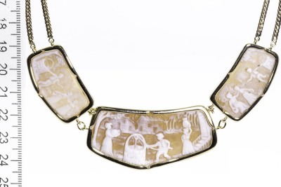 Carved Cameo Necklace - 3