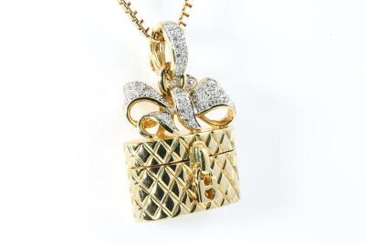 0.35ct Diamond Handbag Pendant - 3