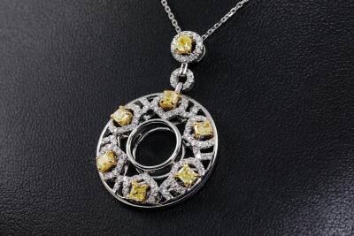 1.20ct Fancy Yellow Diamond Pendant - 6