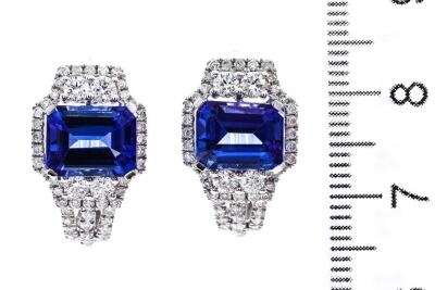 5.47ct Tanzanite and Diamond Earrings - 4