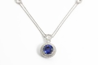 4.01ct Tanzanite and Diamond Necklace