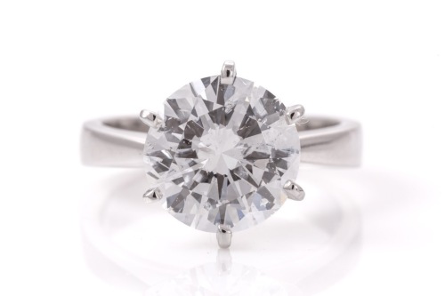 4.27ct Diamond Solitaire D Colour GSL