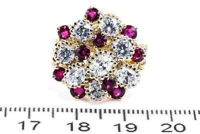 2.15ct Ruby and 2.05ct Diamond Ring - 2