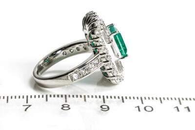 2.08ct Emerald and Diamond Ring - 5