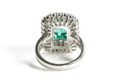 2.08ct Emerald and Diamond Ring - 6