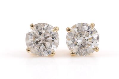 4.07ct Diamond Studs GSL