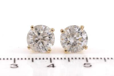 4.07ct Diamond Studs GSL - 2