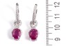3.60ct Ruby and Diamond Earrings - 3