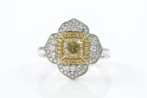 1.14ct Fancy Yellow Diamond Ring