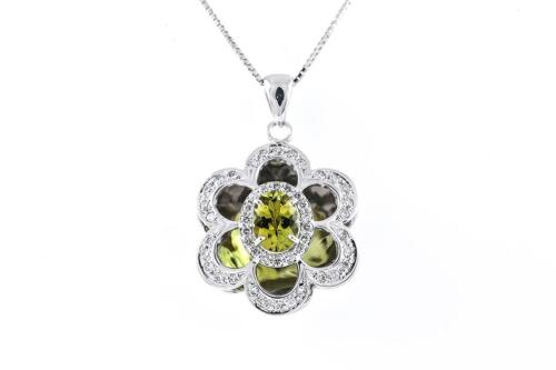 1.68ct Tourmaline and Diamond Pendant