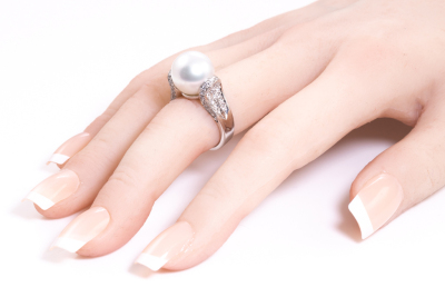 12.0mm South Sea Pearl and Diamond Ring - 7