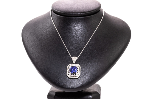 2.26ct Tanzanite & Diamond 0.88ct Pendant