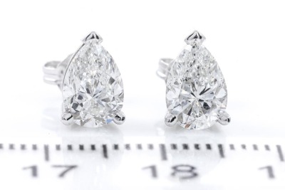 2.00ct Diamond Stud Earrings GIA E SI1 - 2