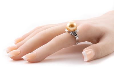 13.6mm South Sea Pearl and Diamond Ring - 6