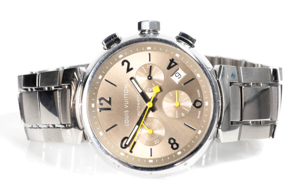 Image detail for -Authentic Louis Vuitton Men's Chronograph Automatic Tambour  Watch