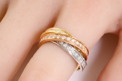 Cartier Trinity Diamond Ring - 8