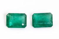 9.70ct Loose Pair of Emeralds GSL