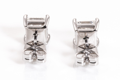 3.01ct Diamond Stud Earrings GIA D-E SI1 - 8